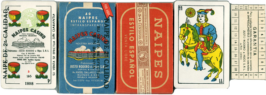 Naipes Casino by Justo Rodero SRL, c.1961 Naipes Casino by Justo Rodero SRL, c.1961
