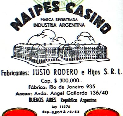 Justo Rodero Naipes Casino four of cups, c.1960