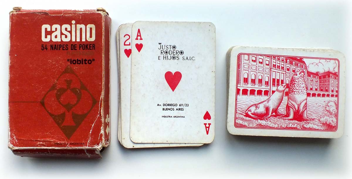 Naipes Casino de Poker Lobito by Justo Rodero e Hijos S.A.I.C., c.1980-90