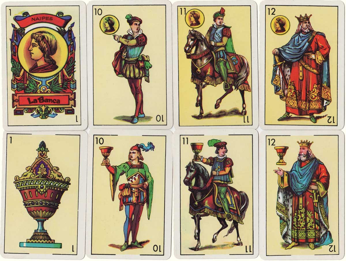 48-card Castilian deck produced by Naipes La Banca 48-card Castilian deck produced by Naipes La Banca