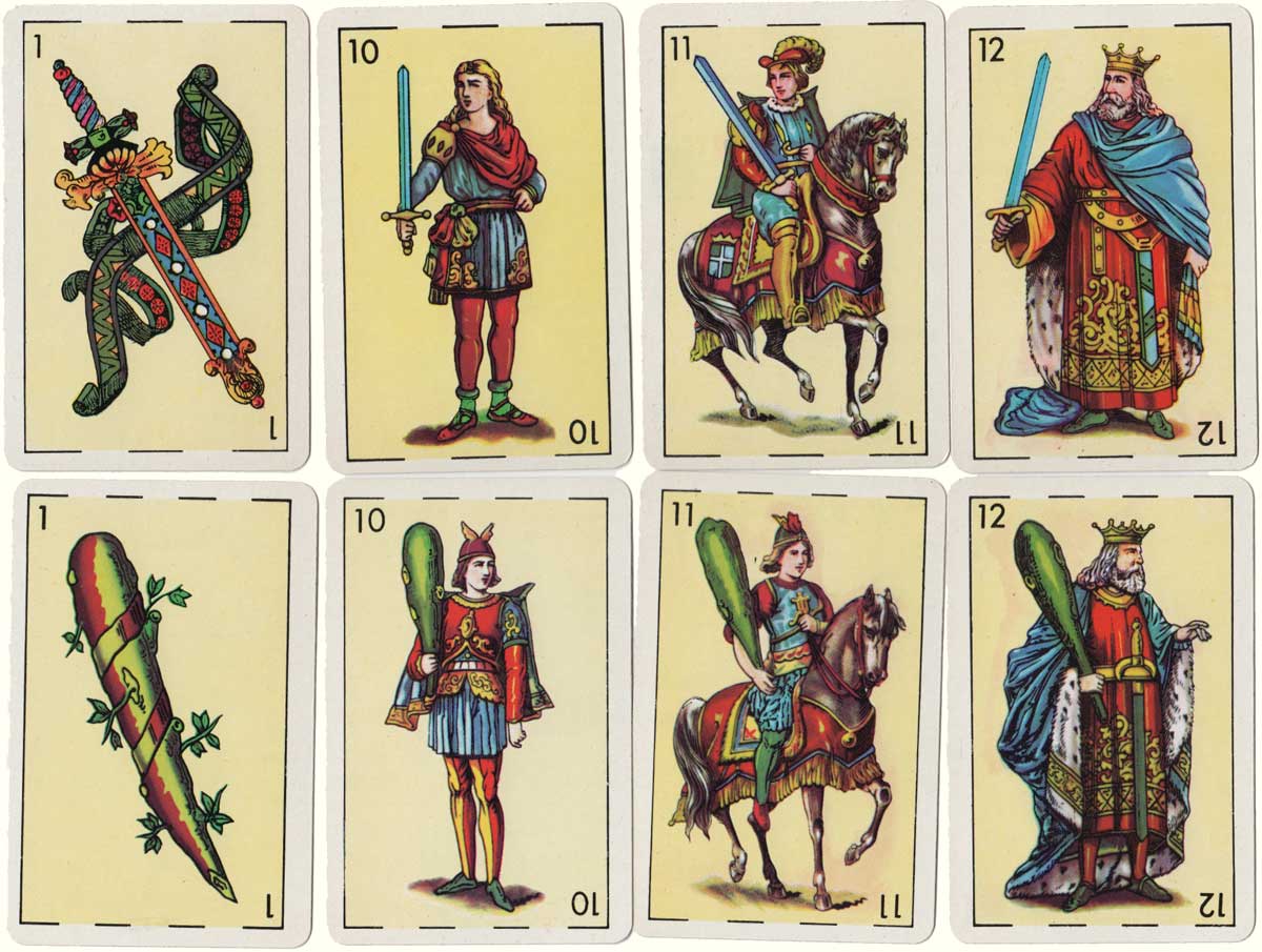 48-card Castilian deck produced by Naipes La Banca