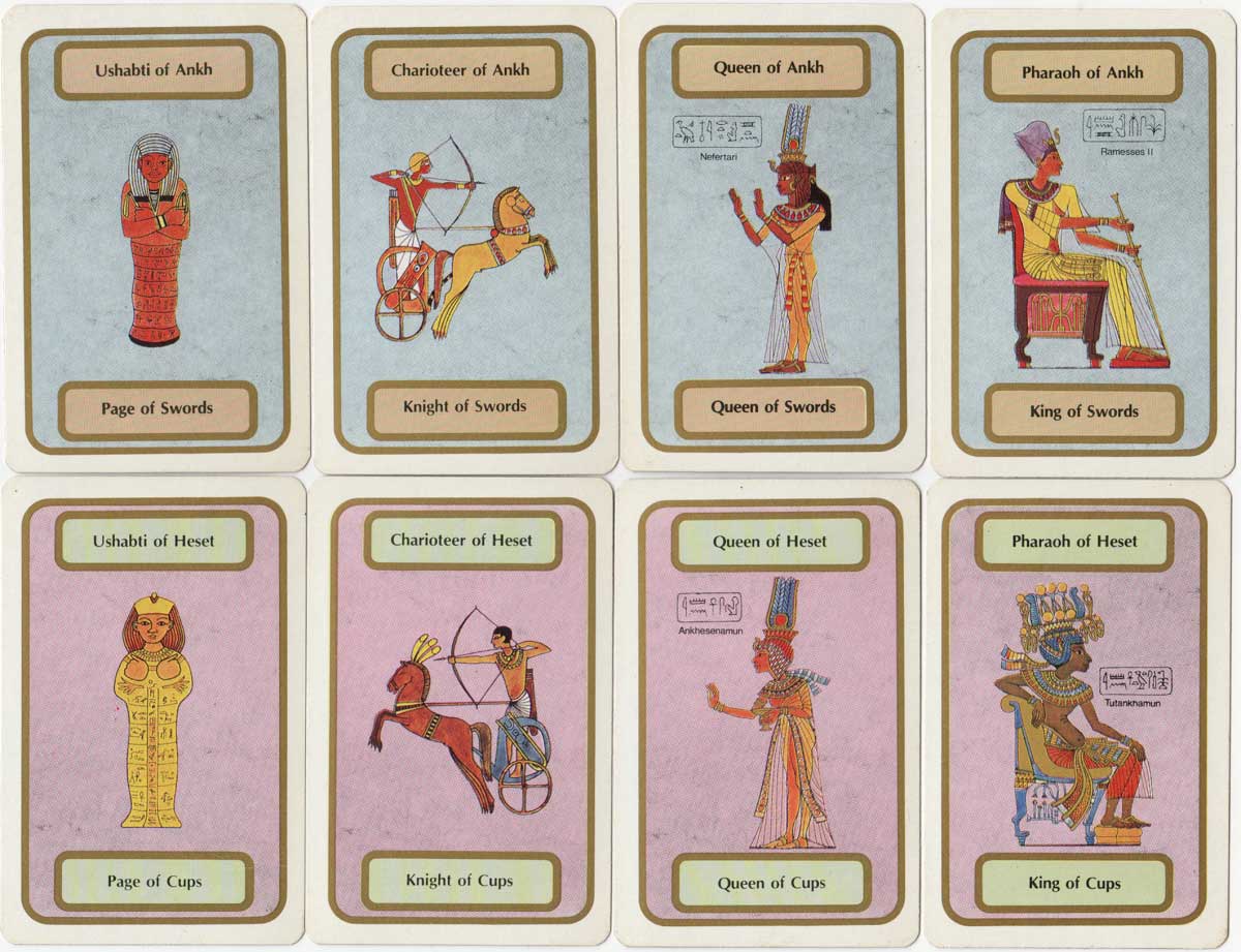 Egyptian Tarot published by Naipes La Banca, Buenos Aires, c.1980 Egyptian Tarot published by Naipes La Banca, Buenos Aires, c.1980