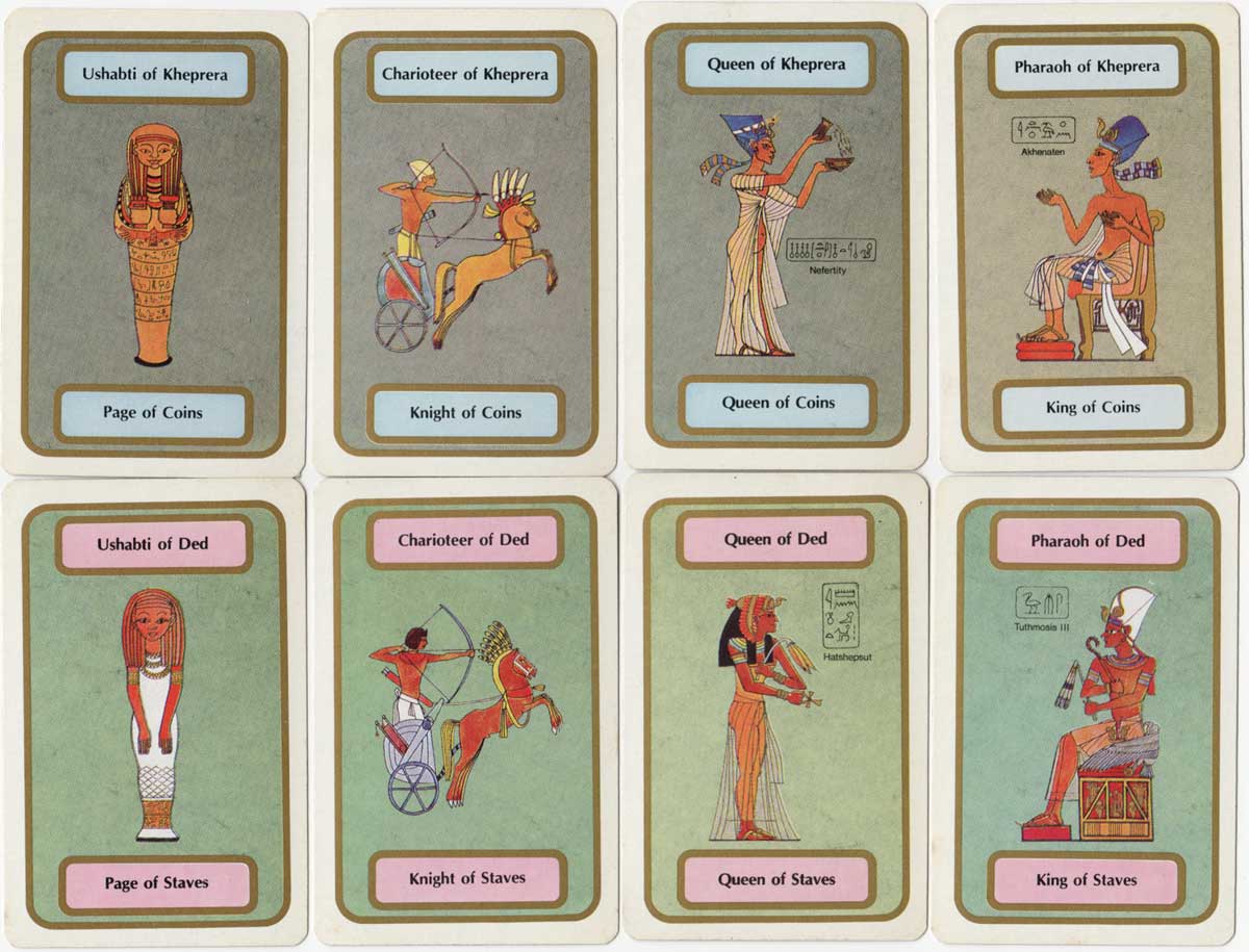 Egyptian Tarot published by Naipes La Banca, Buenos Aires, c.1980 Egyptian Tarot published by Naipes La Banca, Buenos Aires, c.1980