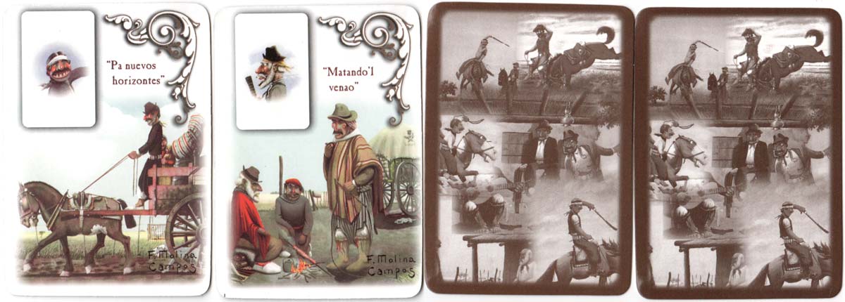 Molina Campos playing cards, anonymous publisher, 2004 Molina Campos playing cards, anonymous publisher, 2004