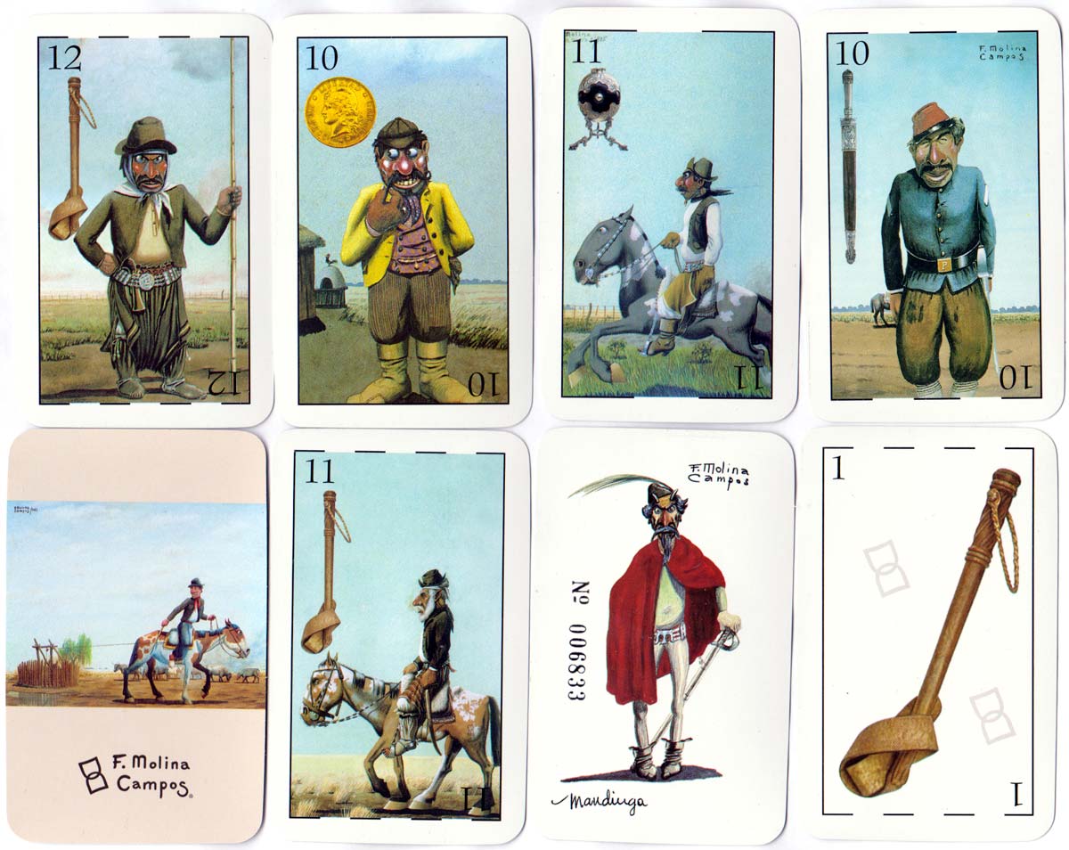 Molina Campos Gaucho playing cards