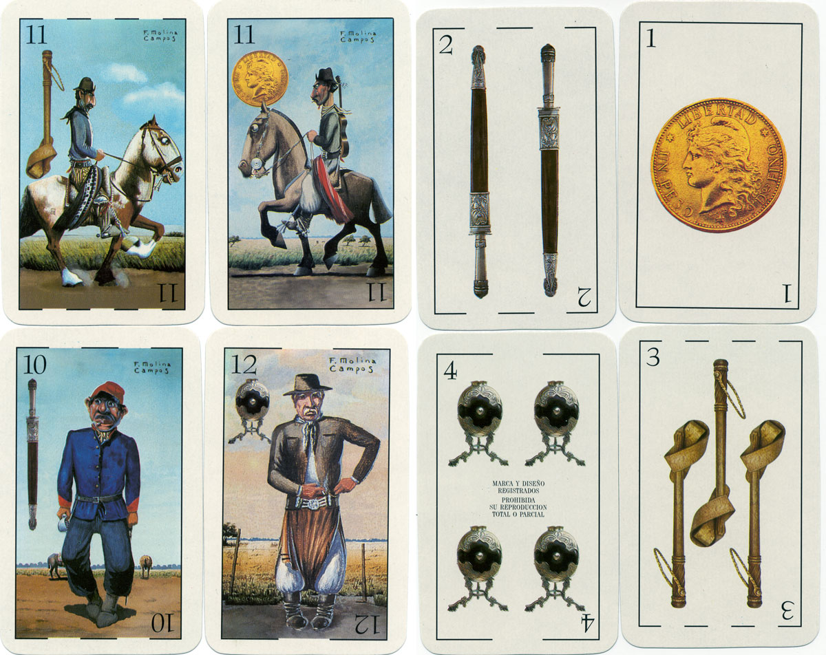 Molina Campos Gaucho playing cards