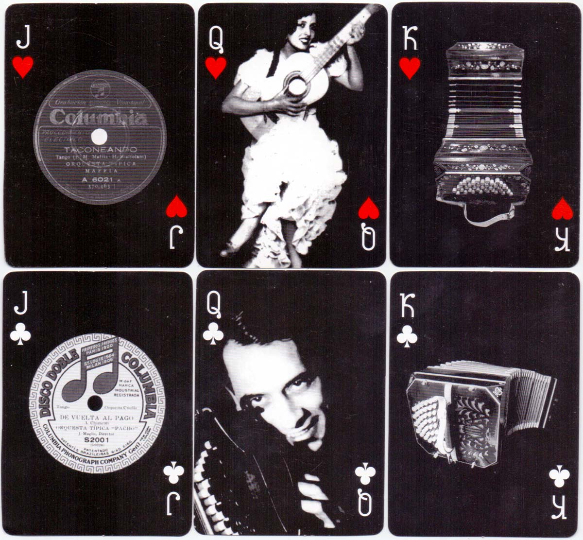 ‘Black Tango’ playing cards published by Gardés Editorial, 2003