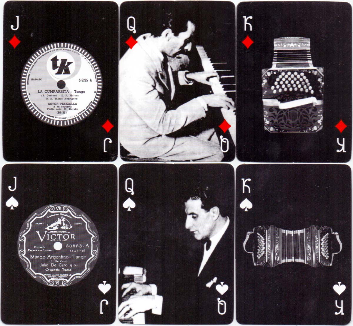 ‘Black Tango’ playing cards published by Gardés Editorial, 2003