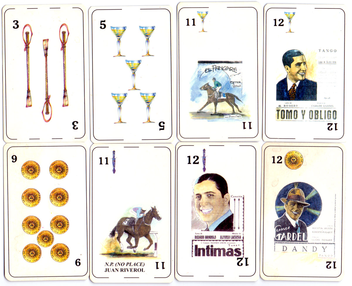 'Tango' playing cards manufactured in Argentina, anonymous manufacturer, 2001