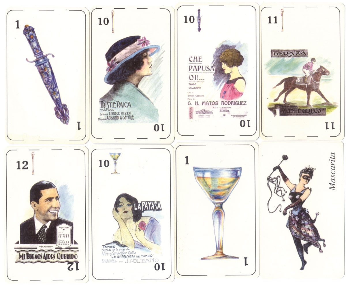 'Tango' playing cards manufactured in Argentina, anonymous manufacturer, 2001