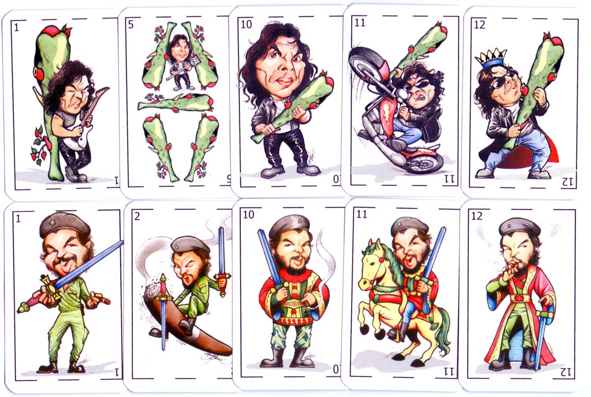Naipes Truco “Únicos” con Caricaturas de Héroes Nacionales, designed by Gerardo N. Perez, 2006 Naipes Truco “Únicos” con Caricaturas de Héroes Nacionales, designed by Gerardo N. Perez, 2006