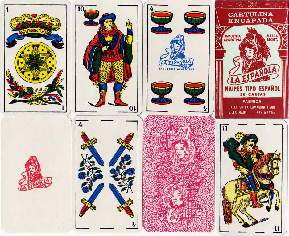 Naipes La Española made by Gráfica S.A. c.1975