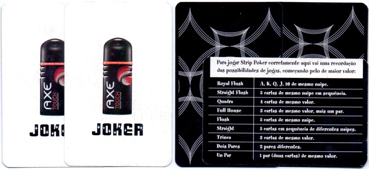 Axe Deodorant Playing Cards by Zecat, Argentina, c.2004