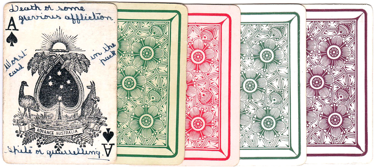 “Kookaburra” playing cards, c.1915-20