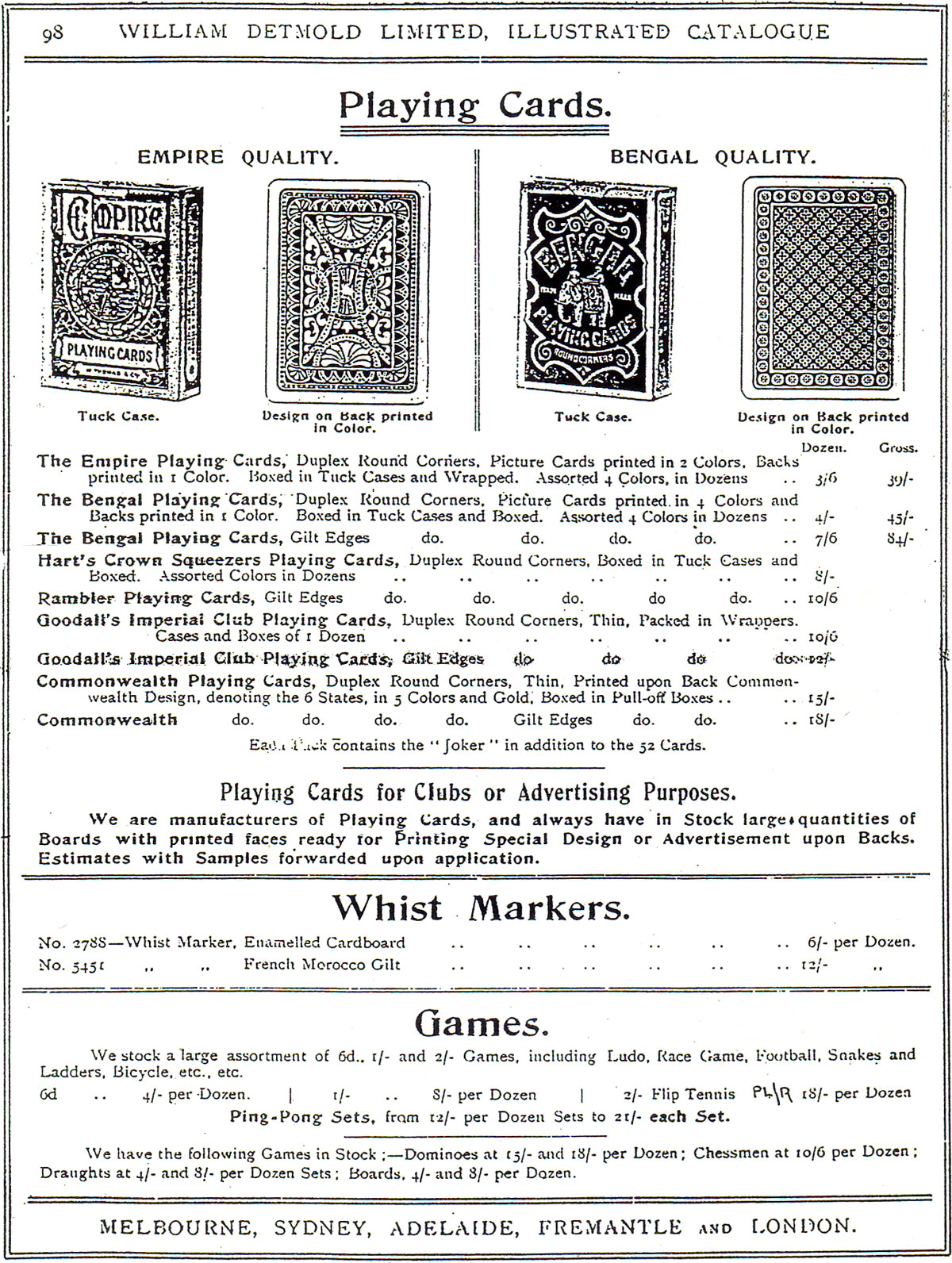 William Detmold Limited Illustrated Catalogue 1905 William Detmold Limited Illustrated Catalogue 1905