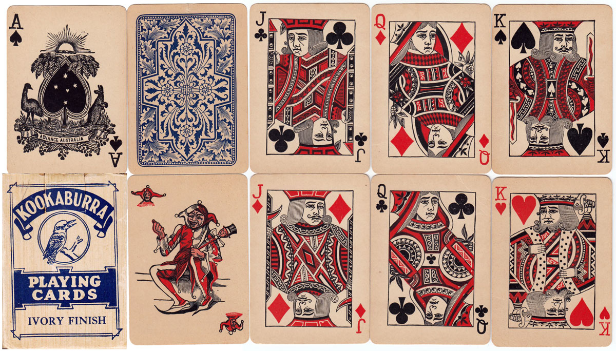 “Kookaburra” playing cards, c.1915-20