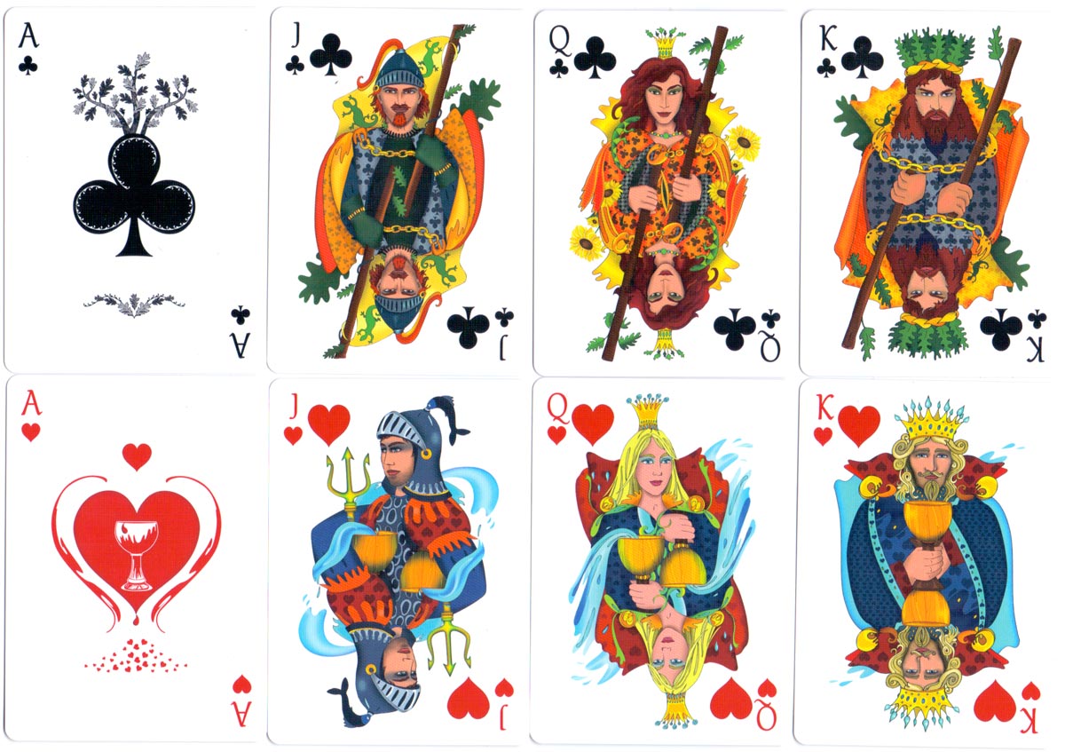 Nine Lives Playing Cards designed by Annette Abolins, 2016