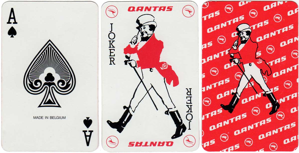 advertising deck for Qantas Airline by Carta Mundi