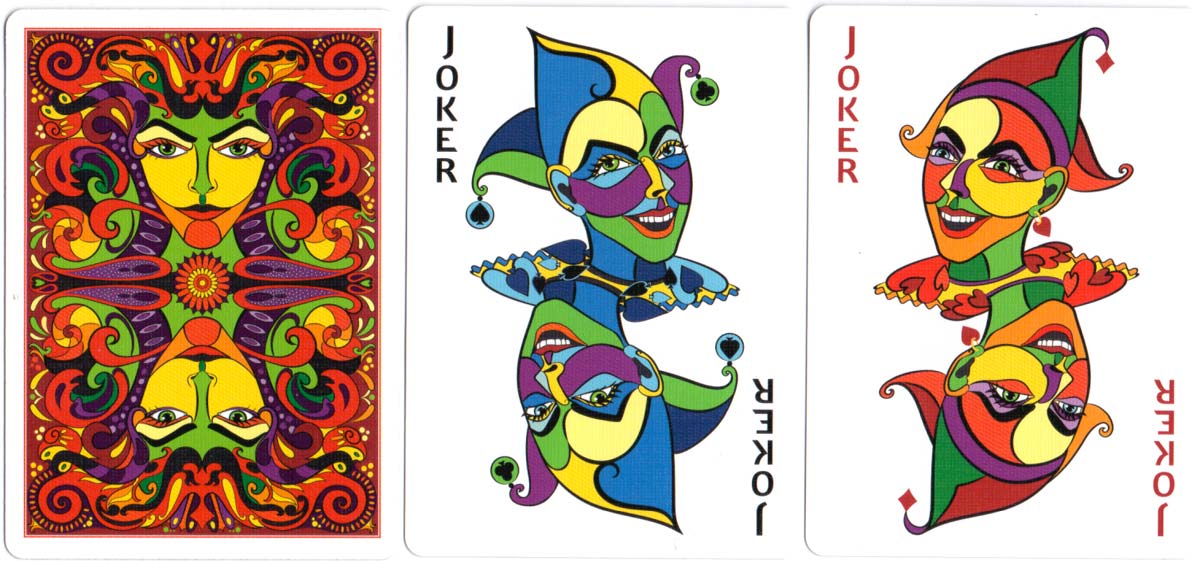 Vizaĝo playing cards created by Annette Abolins, 2017 Vizaĝo playing cards created by Annette Abolins, 2017