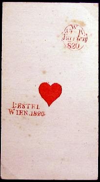 Joseph Estel, Ace of Hearts, 1820