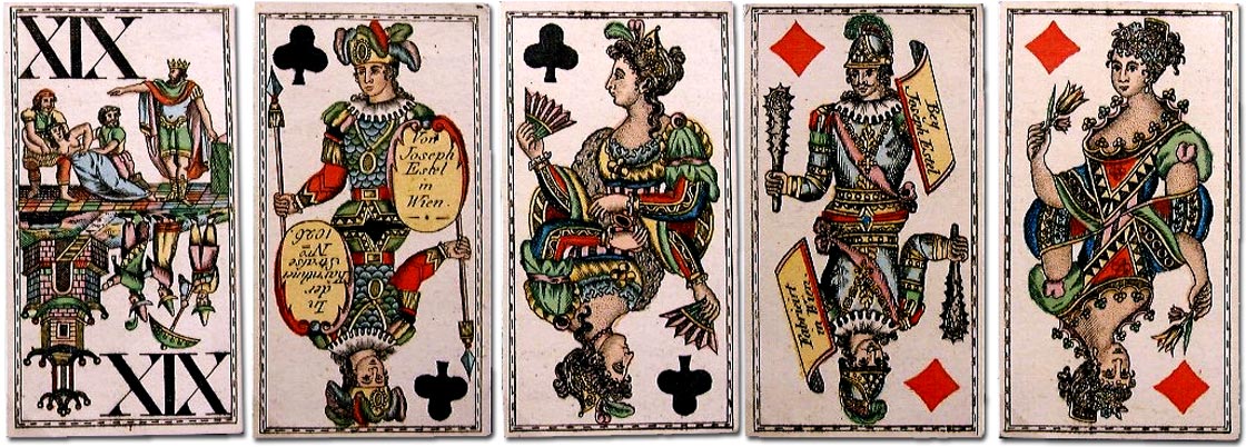 Joseph Estel, Vienna, Tarok Cards, 1820