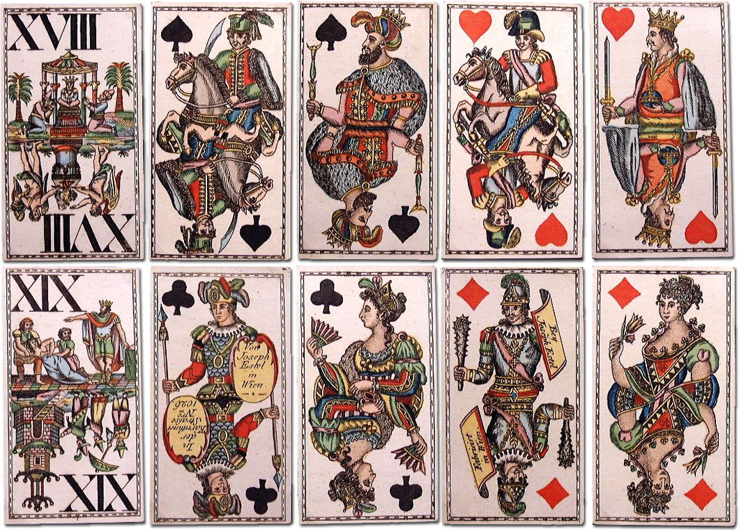 Joseph Estel, Vienna, Tarok Cards, 1820