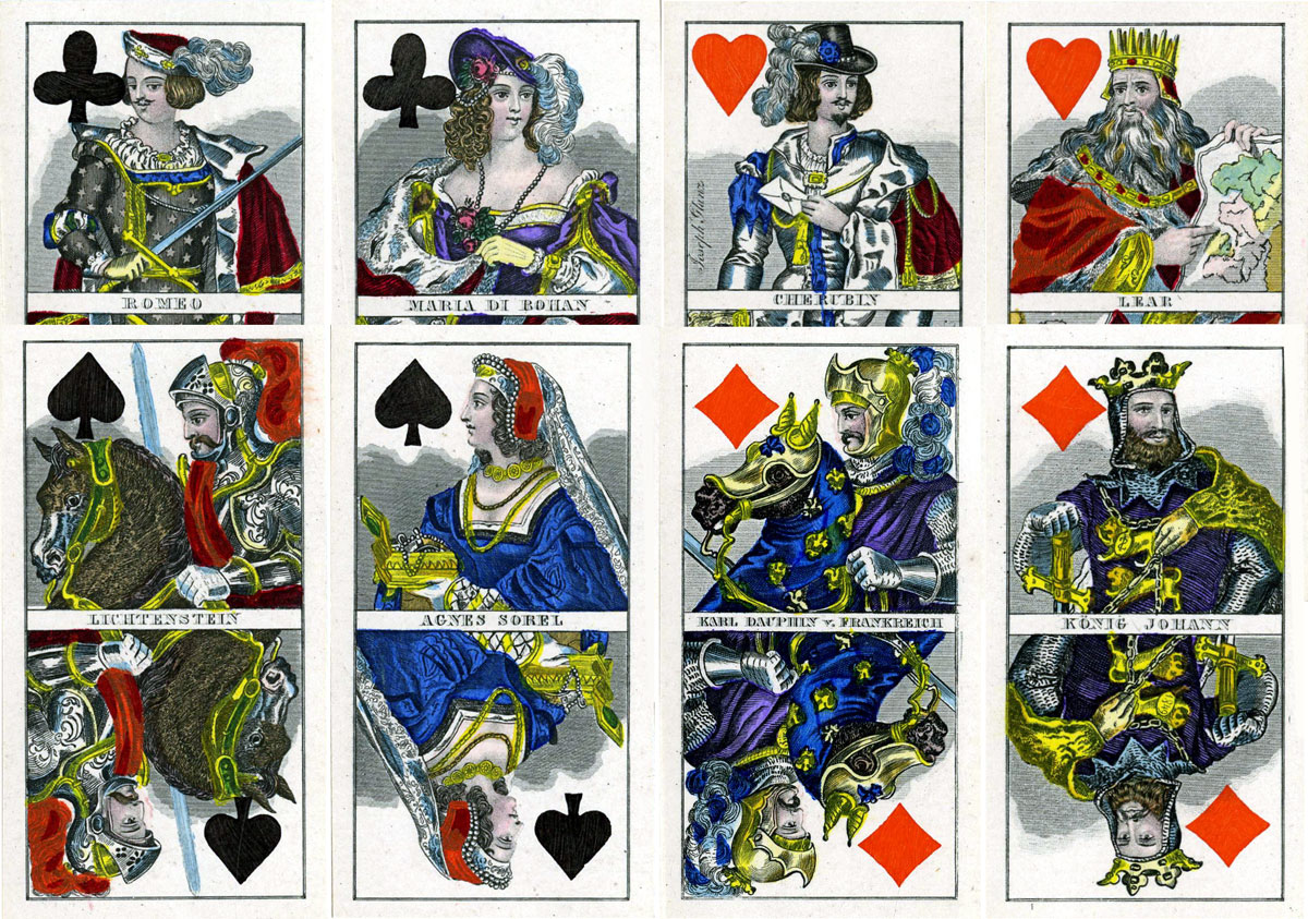 Militar-Tarock No. 38 engraved by Joseph Sürch in 1849, this edition published by Joseph Glanz c.1880 © The Trustees of the British Museum