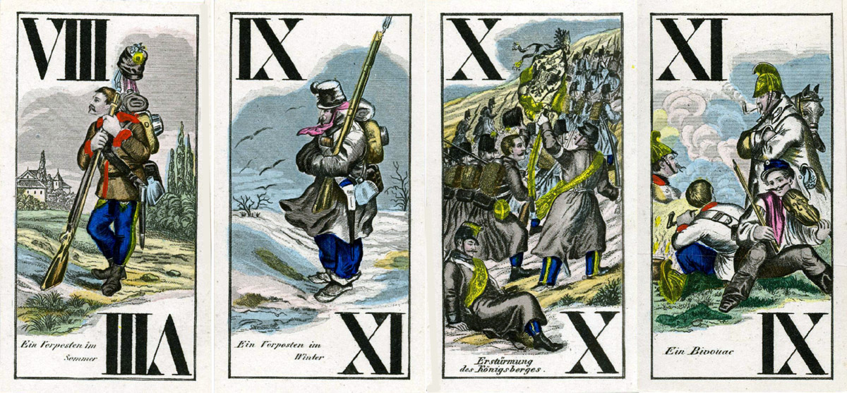 Militar-Tarock No. 38 engraved by Joseph Sürch in 1849, this edition published by Joseph Glanz c.1880. © The Trustees of the British Museum