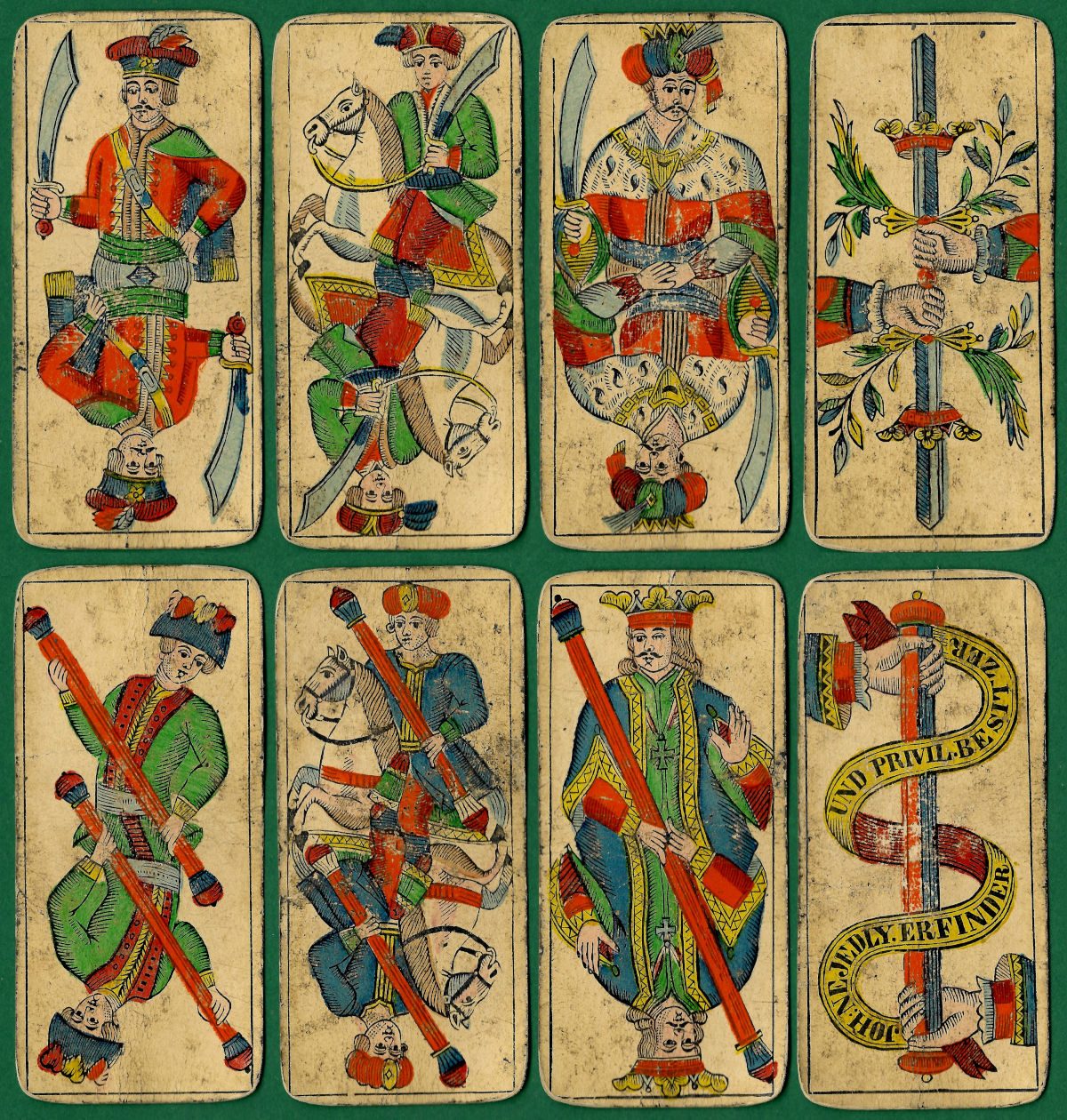 Trappola cards by Johann Nejedly, Vienna, 1882