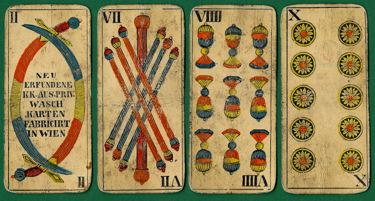Trappola cards by Johann Nejedly, Vienna, 1882