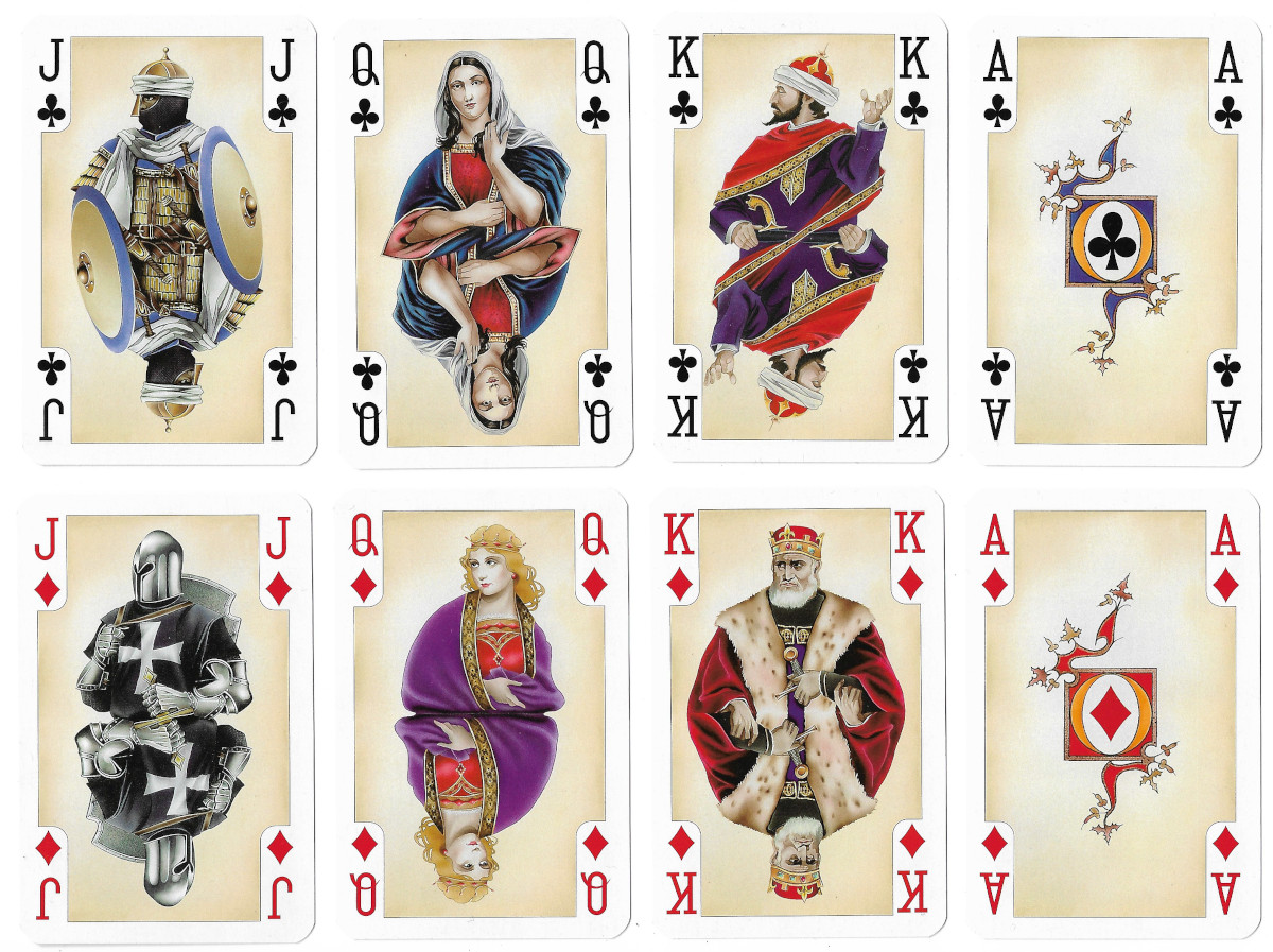 Arn de Gothia playing cards illustrated by Kaj Wistbacka, printed by Piatnik, 2005