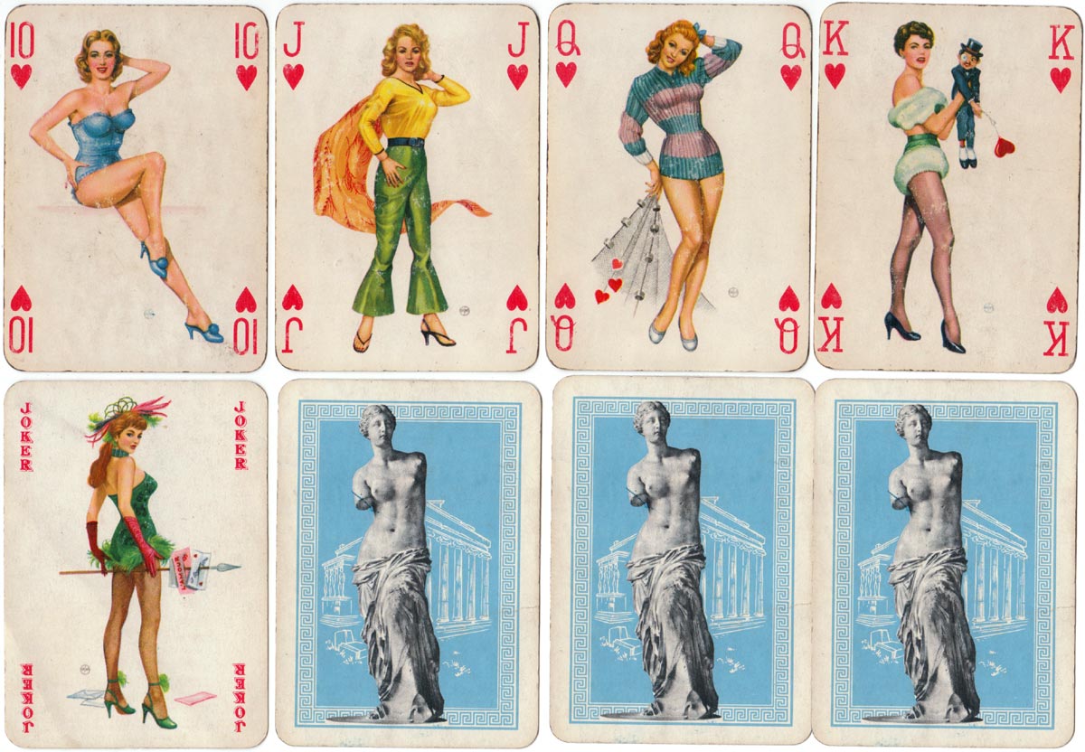 Baby Dolls pinup deck designed by Willy Mayrl, published by Piatnik, 1957