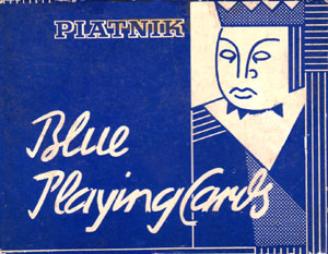 “Blue Playing Cards” by Piatnik, 1960s