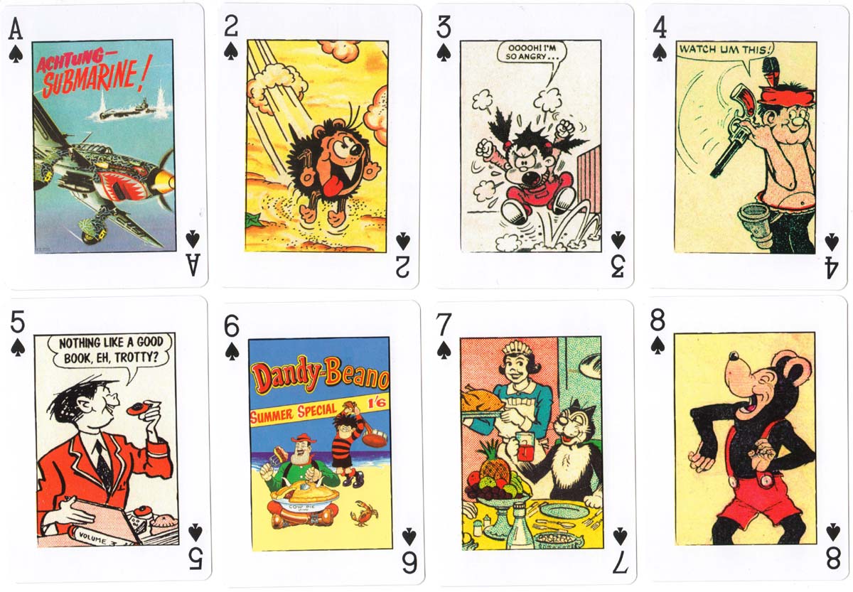 Classic British Comics playing cards published by Bird Playing Cards, 2013