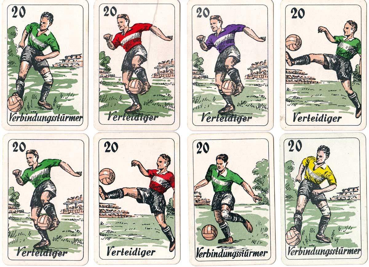 “Goal” Fußball Spielkarten manufactured by Ferd. Piatnik & Söhne Wien, c1930s