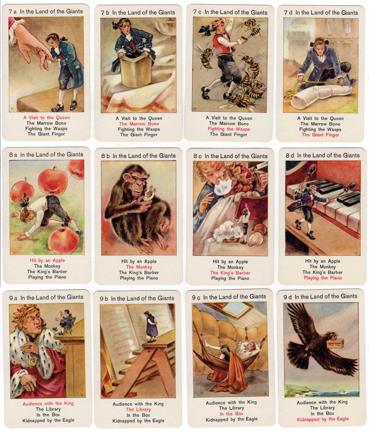 Gulliver’s Travels card game no.293 published by Piatnik, c.1950