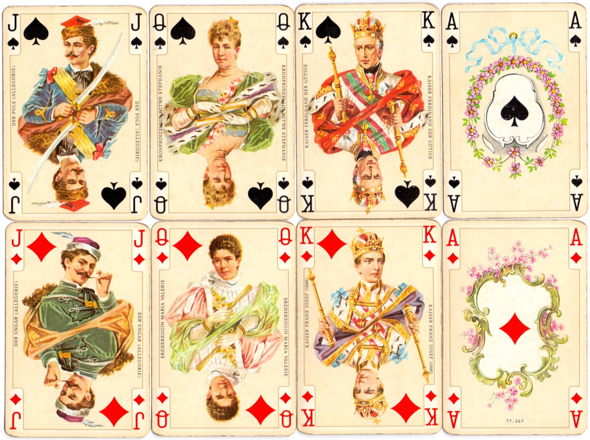 Kaiser Jubiläum Imperial playing cards made in Austria by Ferd Piatnik & Sons, Vienna