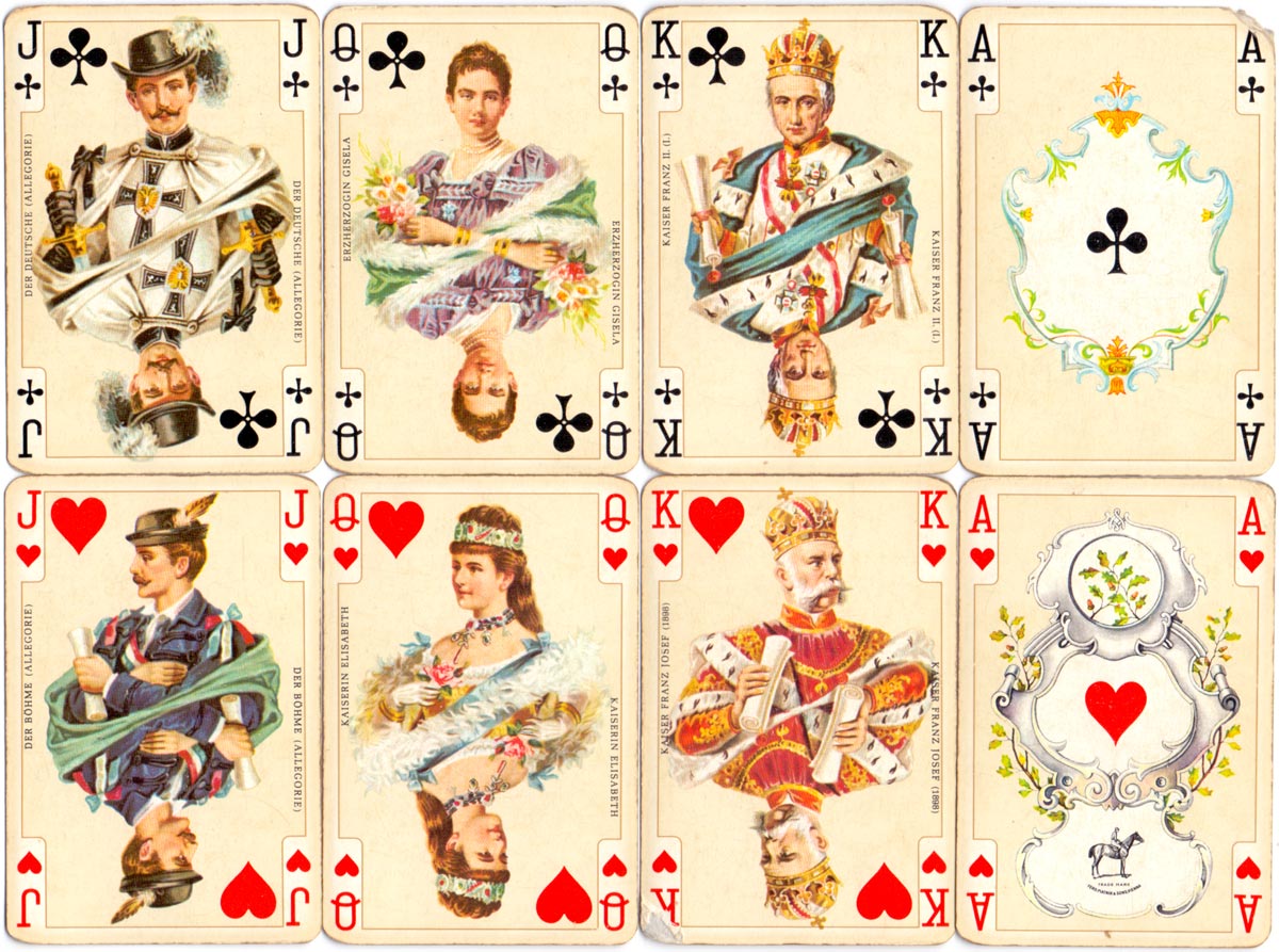 Kaiser Jubiläum Imperial playing cards made in Austria by Ferd Piatnik & Sons, Vienna