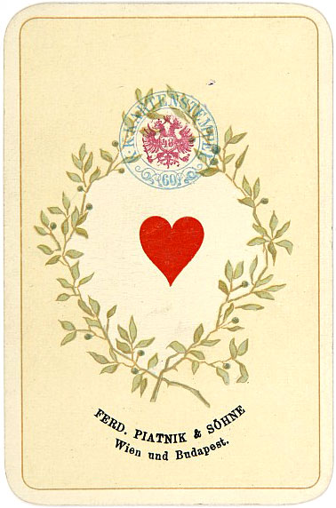 Kaiser Jubiläum Imperial playing cards made in Austria by Ferd Piatnik & Sons, Vienna Kaiser Jubiläum Imperial playing cards made in Austria by Ferd Piatnik & Sons, Vienna