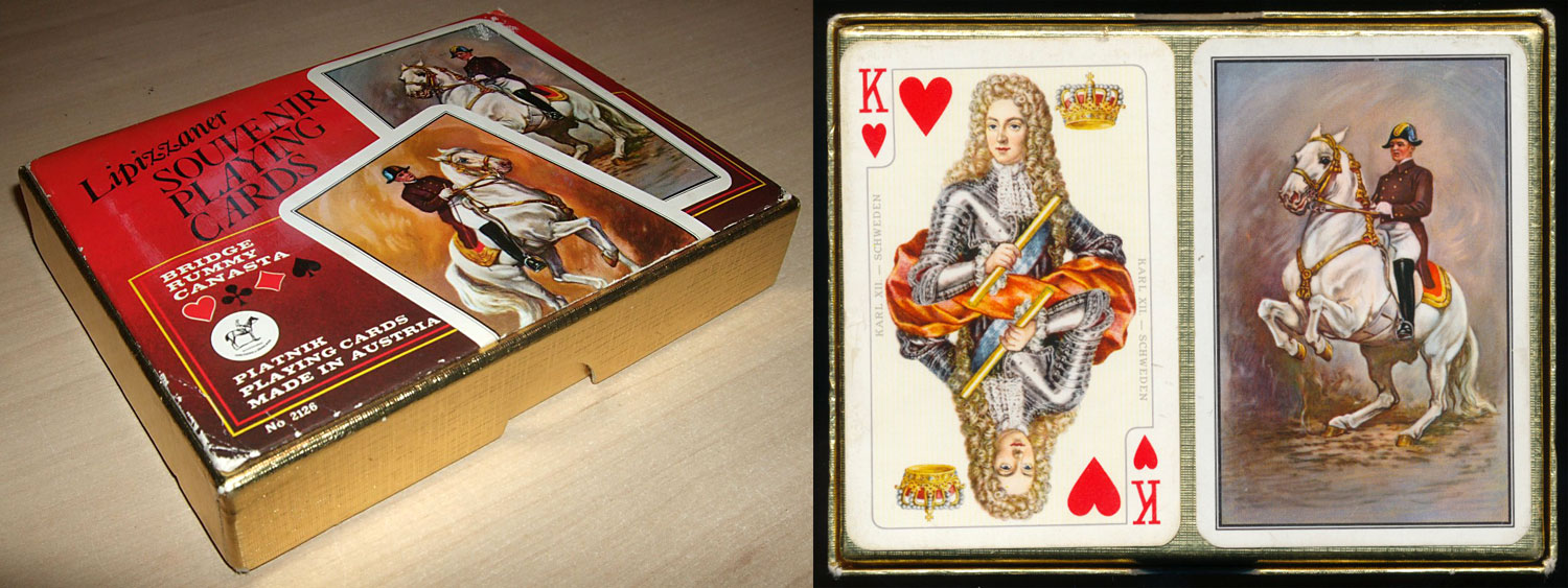 Lipizzaner Souvenir playing cards No.2126, c.1976