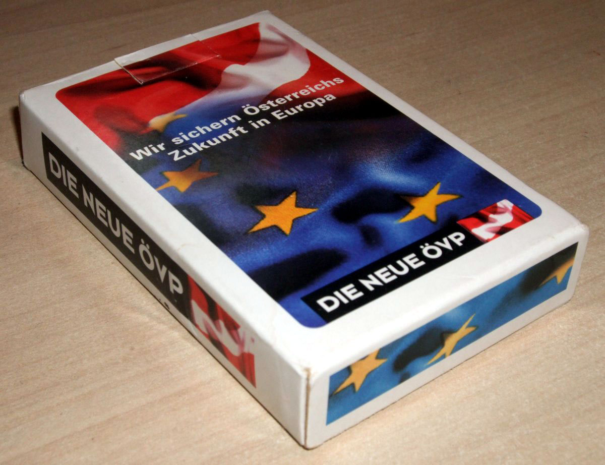 Promotional deck for the Austrian People’s Party (ÖVP) printed by Piatnik, 1996