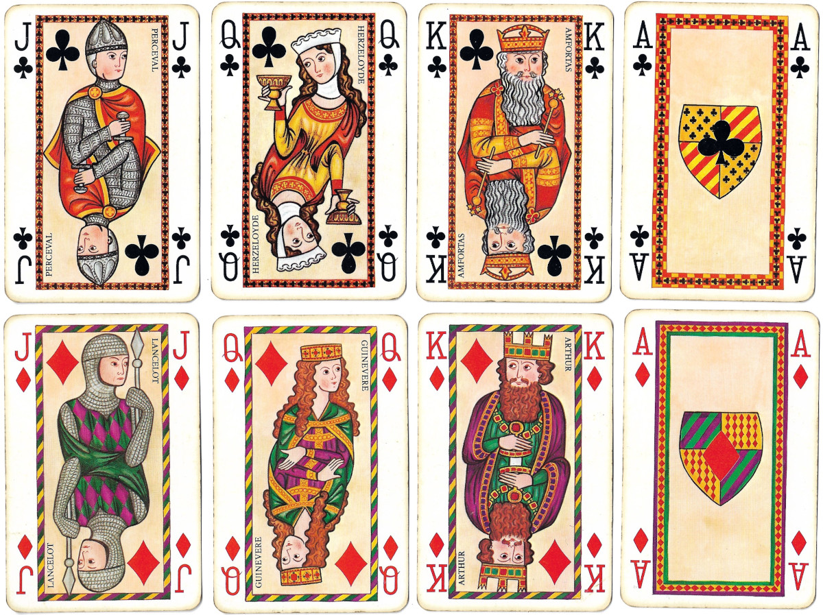 Saga No. 2140 playing cards published by Piatnik, Austria, 1978
