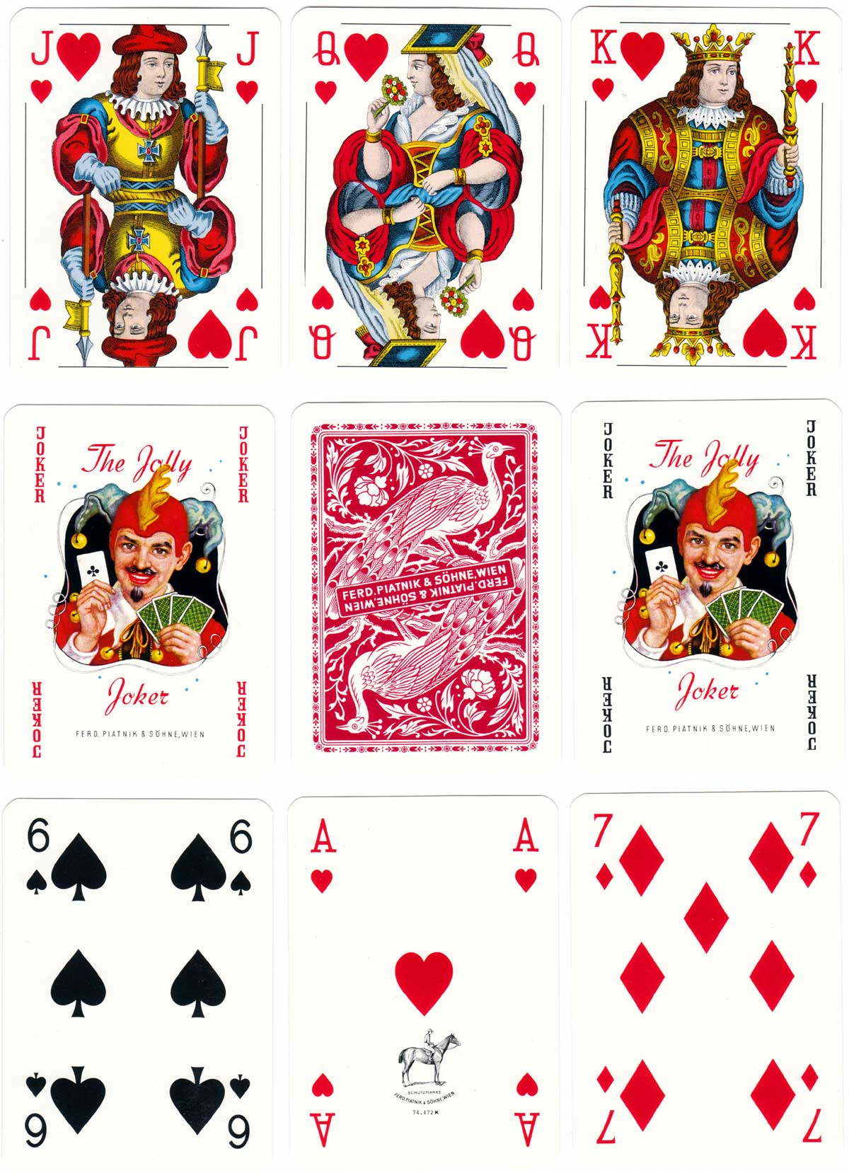 Piatnik Small Crown pattern, 1970s