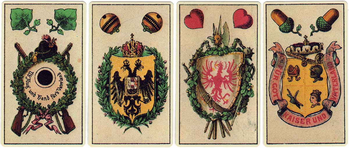 Facsimile of 1878 Tyrolean playing cards published by Piatnik Facsimile of 1878 Tyrolean playing cards published by Piatnik