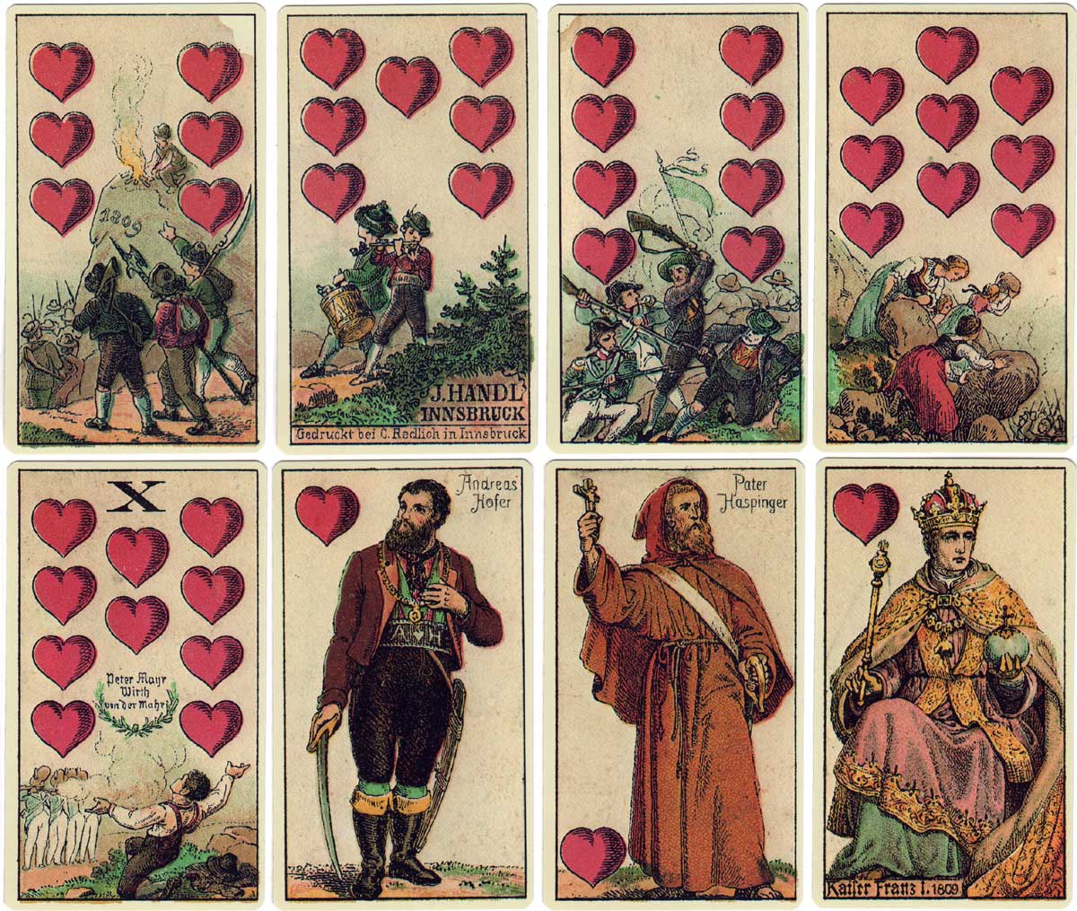 Facsimile of 1878 Tyrolean playing cards published by Piatnik Facsimile of 1878 Tyrolean playing cards published by Piatnik