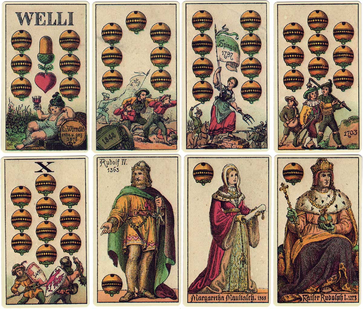 Facsimile of 1878 Tyrolean playing cards published by Piatnik