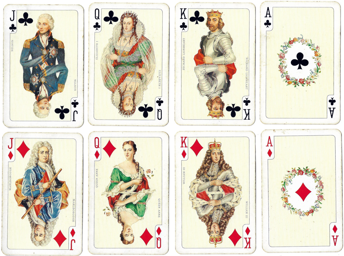 Tudor Rose No. 2137 historical playing cards published by Piatnik