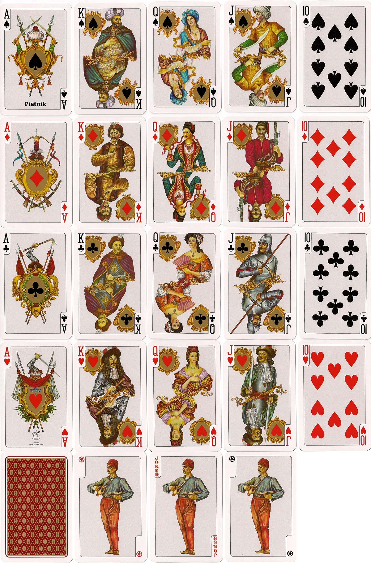 “Vienna Melange” Playing Cards, Piatnik 1998, 2002