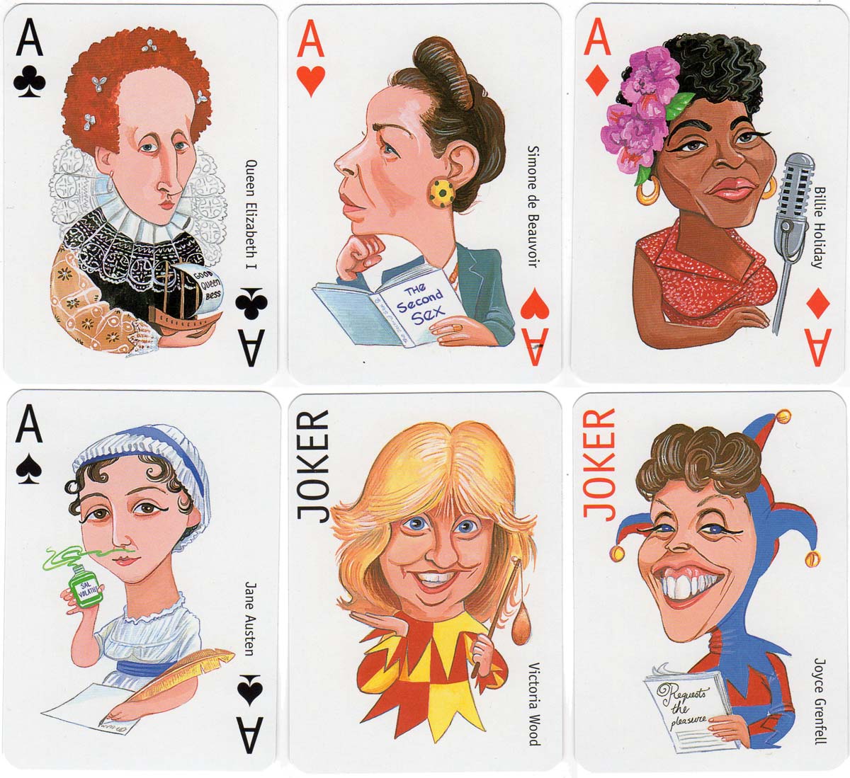 The Woman’s Hour playing cards published by David Westnedge, 1996