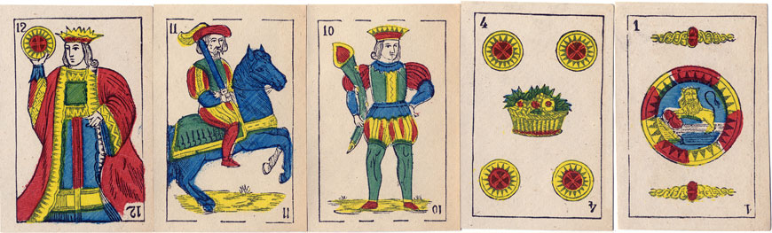 Anonymous Spanish-suited playing cards, c.1875